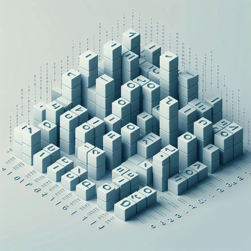 Some bricks that look like computer data